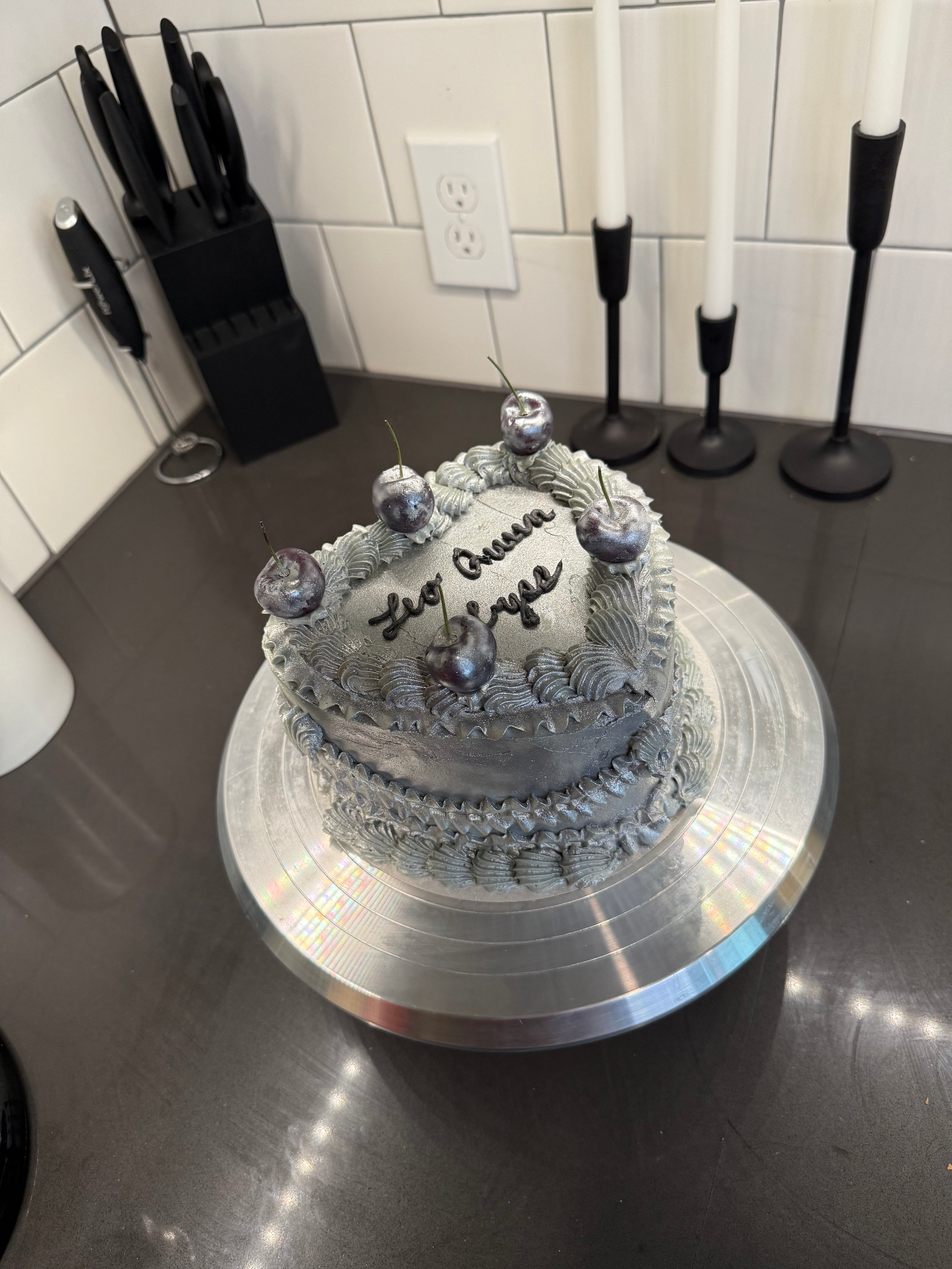 Silver Chrome Cake