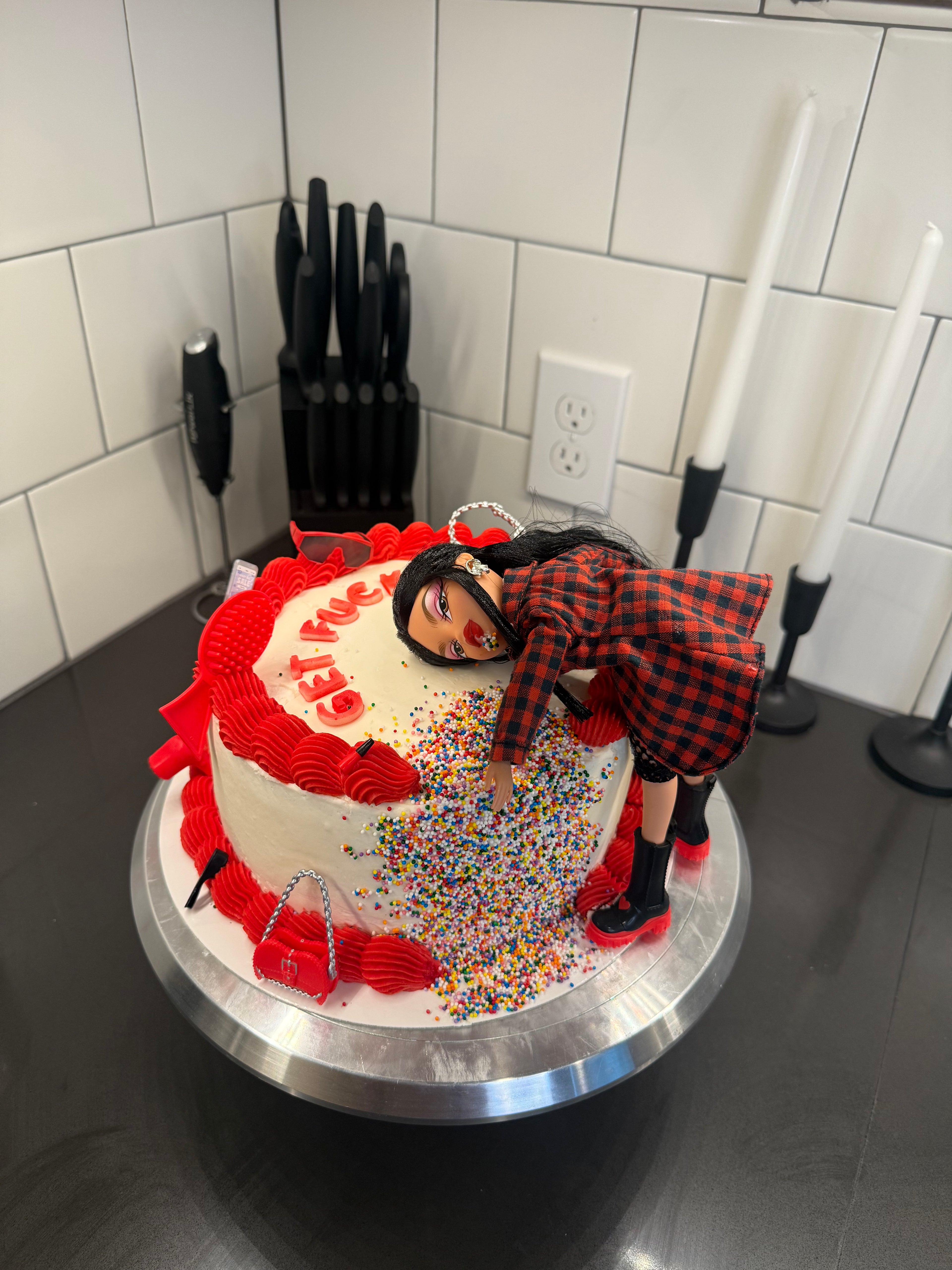 Bratz Throw Up Cake