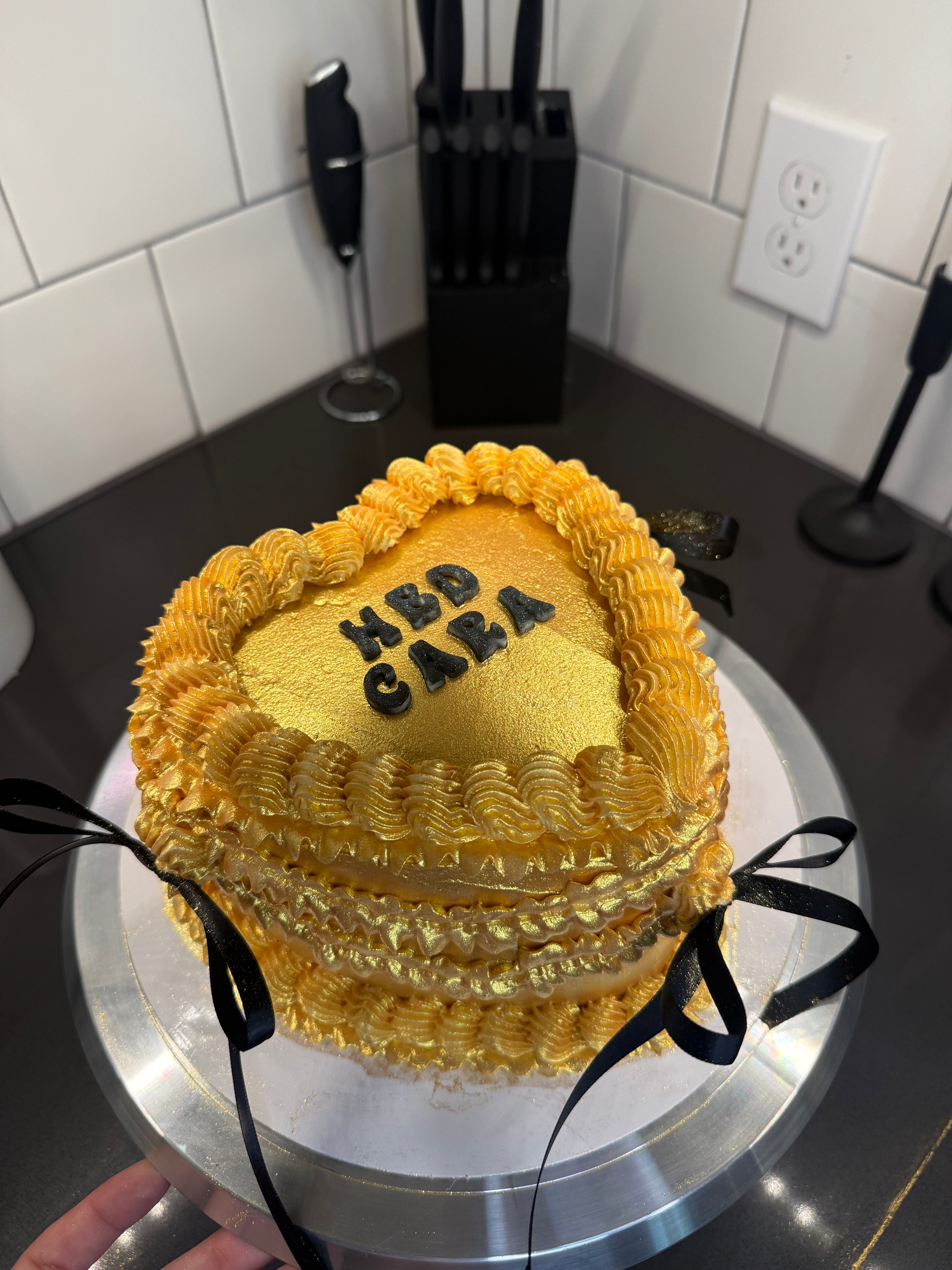 Gold Chrome Cake