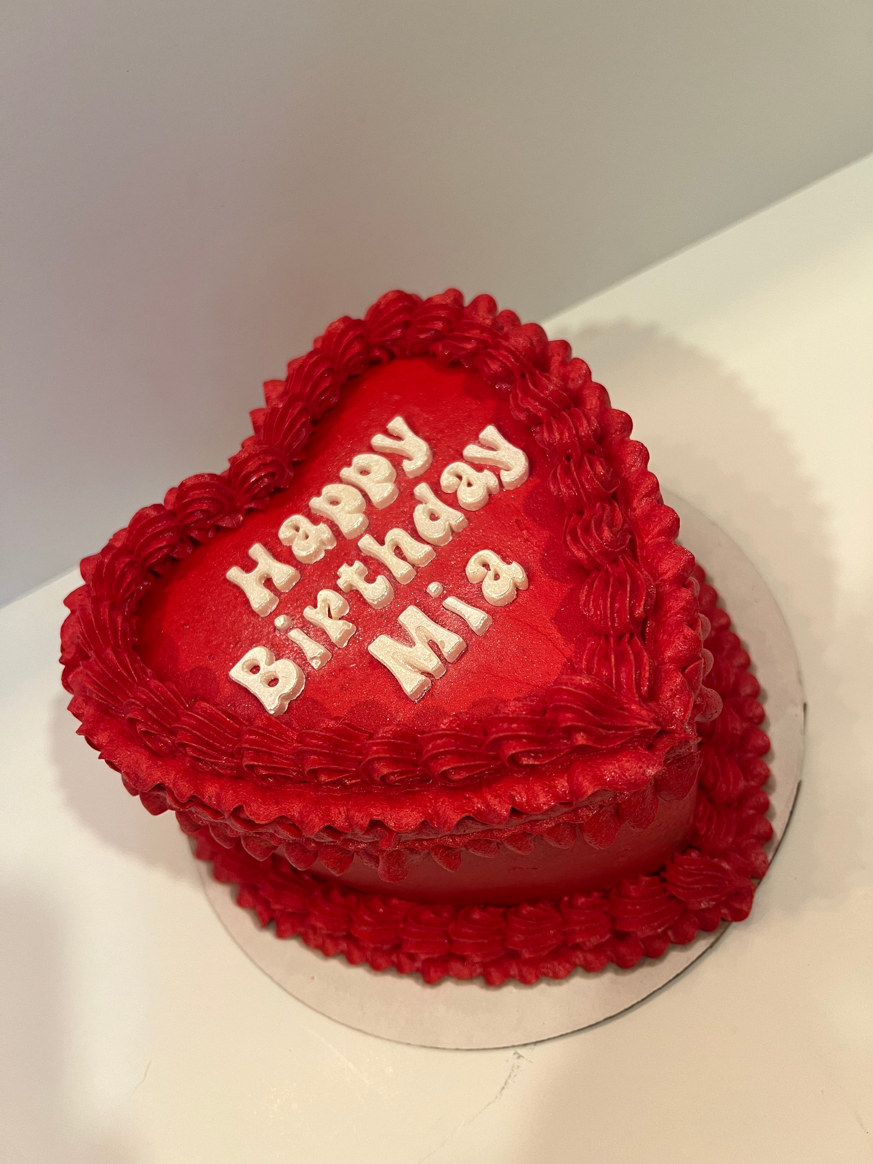 Red Sparkles Cake